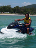 Bert on a jetski